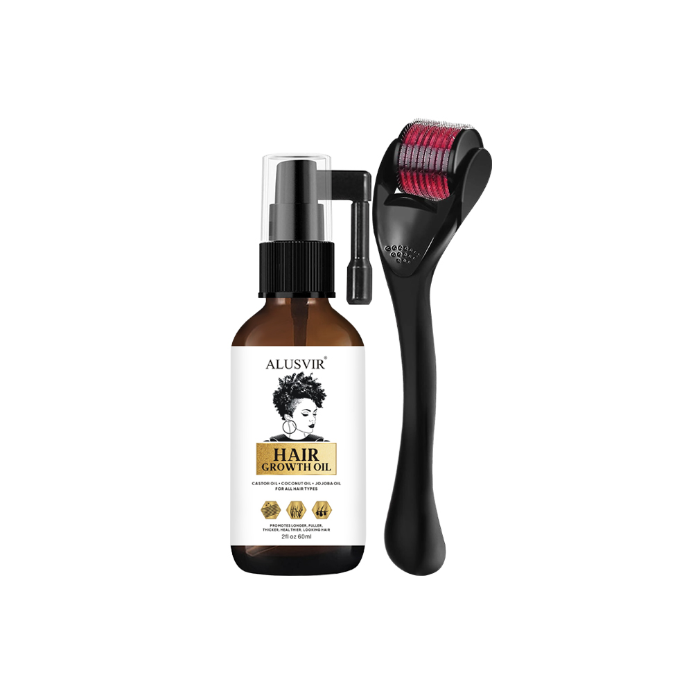 hair growth oil with roller